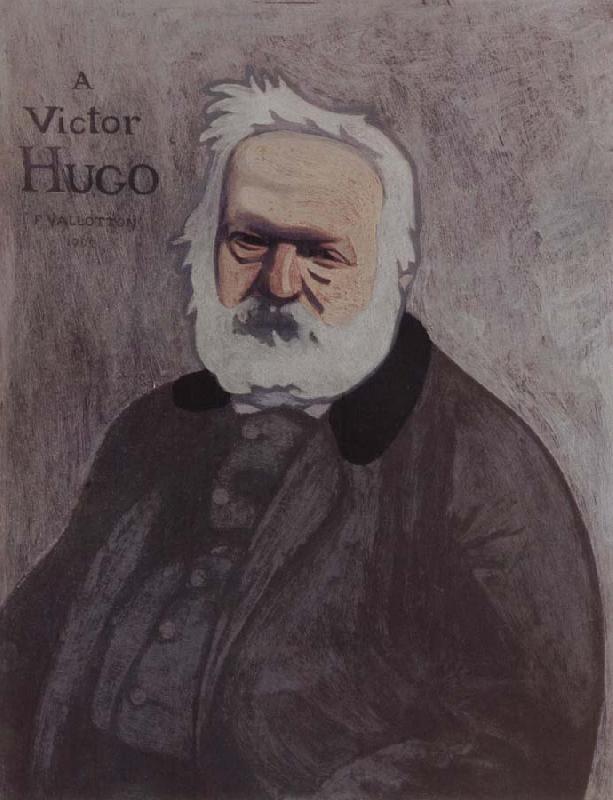 Felix Vallotton Portrait decoratif of Victor Hugo France oil painting art